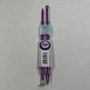 Boye Single Point Knitting Needles Aluminum US 10 - 6.00mm‎ - 10 inch - 25cm (2)